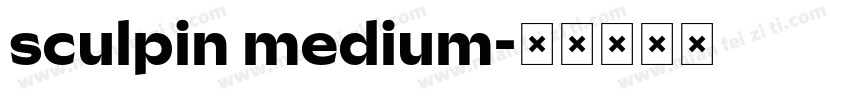 sculpin medium字体转换